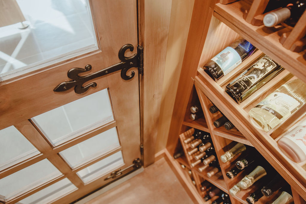 even the door to the wine cellar must have details