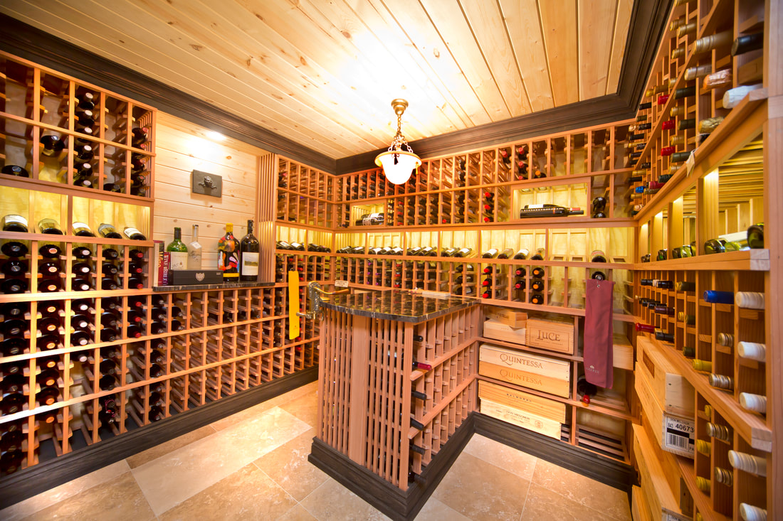 pine wine cellar
